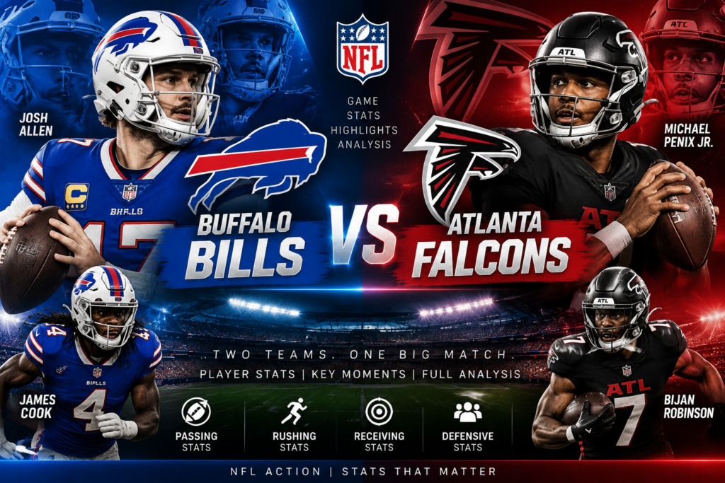 Buffalo Bills vs Atlanta Falcons Match Player Stats,