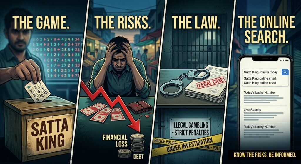 Satta King: Understanding the Gambling Game, Its Risks, Legal Concerns, and Online Searches