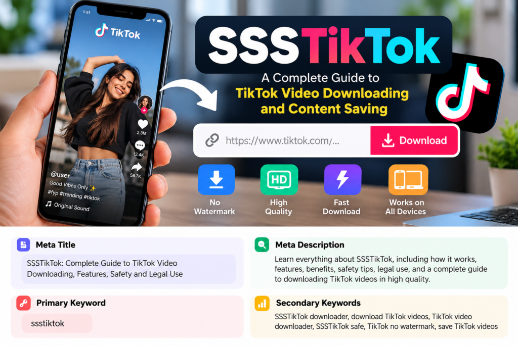 Learn what SSSTikTok is, how it works, its key features, safety considerations, and responsible ways to download and save TikTok videos.